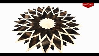 Круглый ковер из меха овчины (мутона) - ЦЕНТР МЕХА