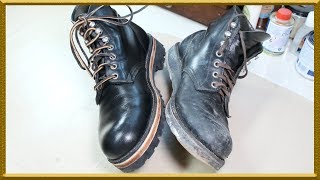 [ASMR] Resole & restore 'Redwing'  2951 change out-sole  4k