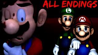 IT ALL ENDS NOW FOR THE MARIO BROS! || Mario in Animatronic Horror [ALL ENDINGS]