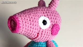 Амигуруми: схема свинки Джорджа. Игрушки вязаные крючком. Free crochet patterns.
