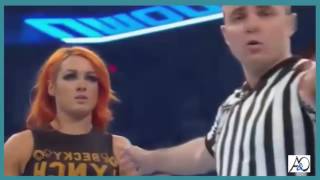 Eva Marie wardrobe malfunction  SmackDown 9 August 2016