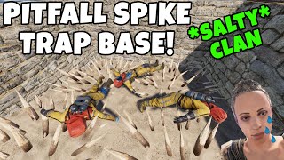 RUST | SPIKE PIT TRAP BASE ANNOYS SALTY RAIDERS! *EXTREMELY SNEAKY*