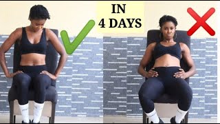 How I Destroyed my BELLY FAT in 4 Days with Sitting POSTURE