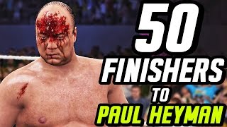 WWE 2K17 - 50 Finishers To Paul Heyman!