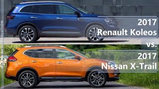 2017 Renault Koleos vs 2017 Nissan X-Trail (technical comparison)