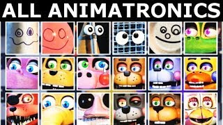 FNAF 6 Extras - All Animatronics Showcase On Stage (Freddy Fazbear's Pizzeria Simulator)