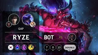 Ryze Bot vs Lucian - KR Grandmaster Patch 9.10