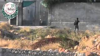 حصار مبنى وإخراج عنصرين من داخله مشهد رائع جداً- خان العسل في حلب