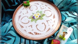 Декупаж. Имитация вышивки ришелье