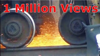 LORAM Rail Grinder Runs Out Of Water + Gets Refilled