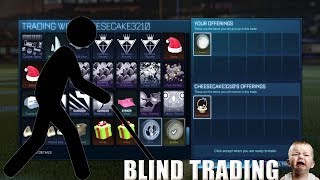 ROCKET LEAGUE BLIND TRADING WITH WHITE ZOMBAS #2 WITH ItzNuri | OMG MUST WATCH THE END | HOW....