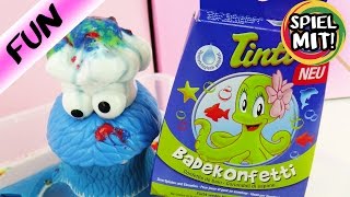 TINTI BADESPAß mit BADEKONFETTI & PLAY DOH KRÜMELMONSTER! Ist das Schleim Glibber?