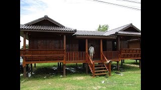 บ้านไม้น็อคดาวน์ข้างทางนครสวรรค์ ราคาเกือบ 1 ล้านบาทเป็นอย่างไร ; Finished home