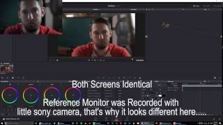 Setting up reference display in Davinci Resolve