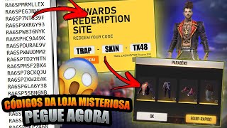 PEGUE AGORA!! CÓDIGOS DE DIAMANTE e CÓDIGO DE SKIN DE GRAÇA PARA A LOJA MISTERIOSA 7.0