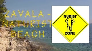 NUDIST BEACH ZAVALA, HVAR - THE BEACH (July 2016)