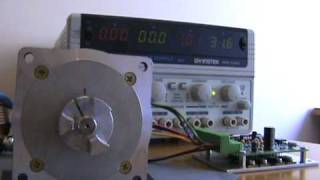 Stepper motor high speed test with microstep driver MST-107