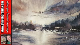 Winter Wilderness Watercolour Demo