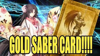 [Fate/Grand Order] GOLD SABER CARD!!! SHIKI SABER!?