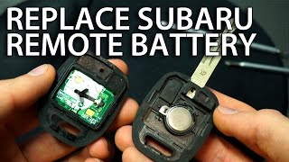 How to change battery in Subaru key remote (Impreza Forester CR1620)