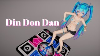 【MMD R-18】Din Don Dan / Micro Bikini Miku【紳士】