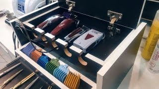 Minha bancada de barbeiro