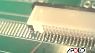 Лазерная пайка разъема с шагом 0,5 мм (Apollo Seiko)