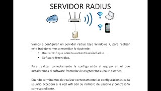 Configurar servidor radius en Windows 7, acceder a la red wifi con usuario y contraseña.