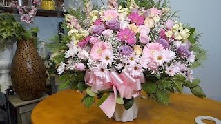 Wedding Ceremony Flower Arrangement DIY