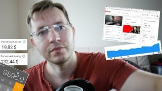 Заработал на Ютубе 10000 рублей в месяц. Заработок на ютубе с нуля.