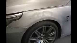 BMW 5 , Восстанавливаем на холодную алюминиевое крыло.