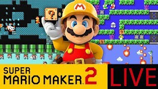 [LIVE] มาสร้างด่านบ้านผีสิงกับเเฟนๆกันดีกว่า | SUPER MARIO MAKER2