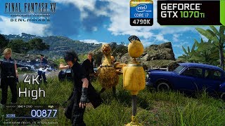 Final Fantasy XV: Windows Edition (4K High Quality) - GTX 1070 Ti + i7 4790K (Benchmark)
