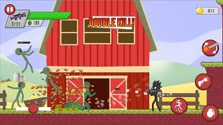 Stickman Zombie Shooter - Epic Stickman Games Android Gameplay