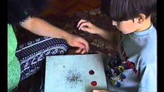 Занятия с аутистом.Lessons with autist.Simple circles.