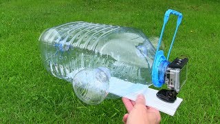How To Make a Fish Trap with Plastic Bottle and Action Camera - Awesome Fishing Idea