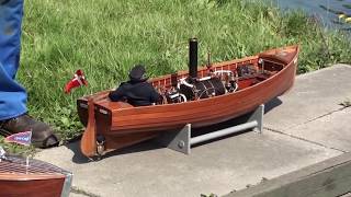 Live Steam model scale boat with amazing detail.