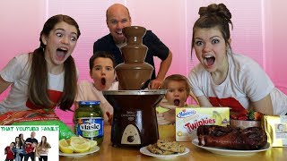 Chocolate Fondue Fountain Challenge / That YouTub3 Family