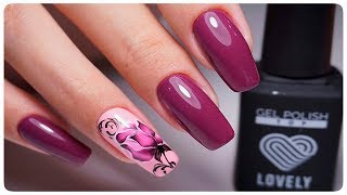 Рисуем ЖИВУЮ Розу/ Работа на Клиенте/ Обзор фирмы Lovely Nails