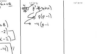 Faktorkanlah bentuk-bentuk aljabar berikut 1. x² - 6x + 8 2. p2 - 5p + 4 3. p² - 8p + 12