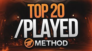 WORLD OF WARCRAFT TOP 20 MOST /PLAYED IN METHOD!