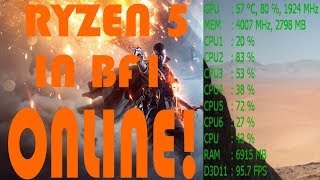 RYZEN 5 1600 AND GTX 1070 | Battlefield 1 TEST