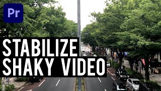 Adobe Premiere Pro - Stabilize Shaky Video