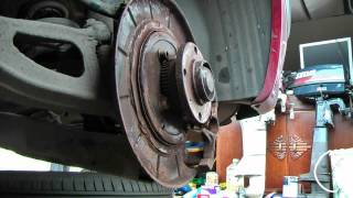Peugeot rear brake pad and handbrake shoe service