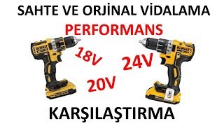 Sahte ve Orjinal Şarjlı Vidalama Performans Karşılaştırması 3/2