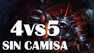 LoL Rammus Jungla 6.7 | S6 | Temporada 2016 | 4vs5 SIN CAMISA