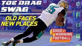 Best Toe-Drag Catches from WR's in New Places with Analysis | NFL Network