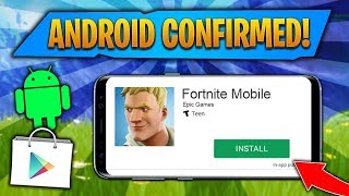 FORTNITE MOBILE ANDROID RELEASE DATE CONFIRMED!! (Fortnite Mobile Android Download Soon!)