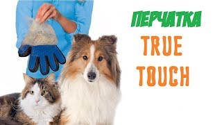 True Touch перчатка для вычесывания шерсти