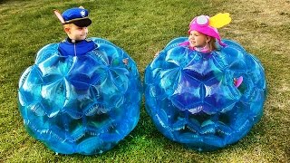 Рома и Диана играют в Щенячий Патруль / Roma and Diana pretend play in Paw Patrol costume